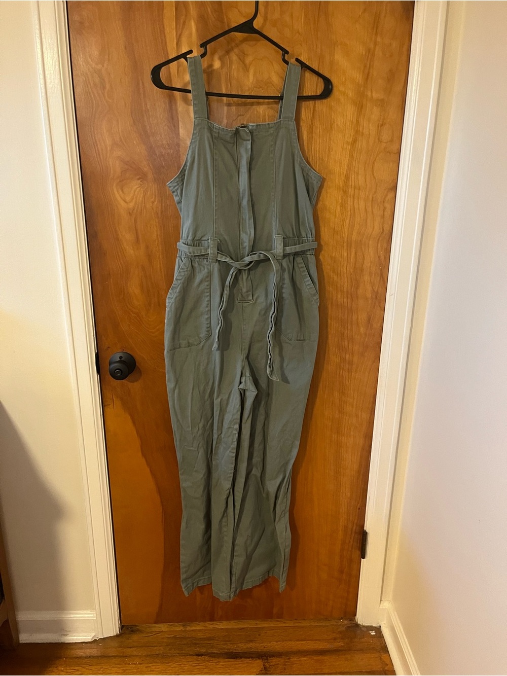 Green jumpsuit